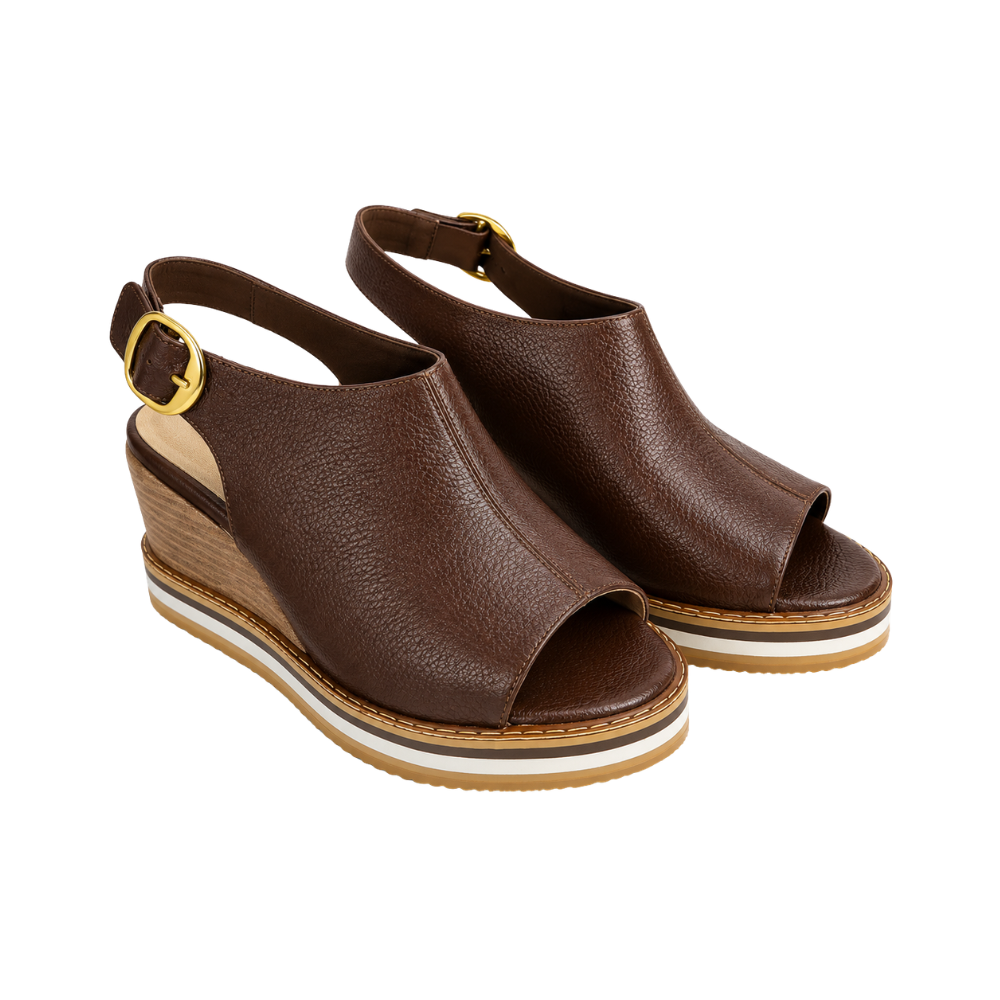 Sandalia Plataforma Cuero Comfort | El toque de elegancia y durabilidad real