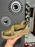 Sandalia Espadrille Cuero Comfort