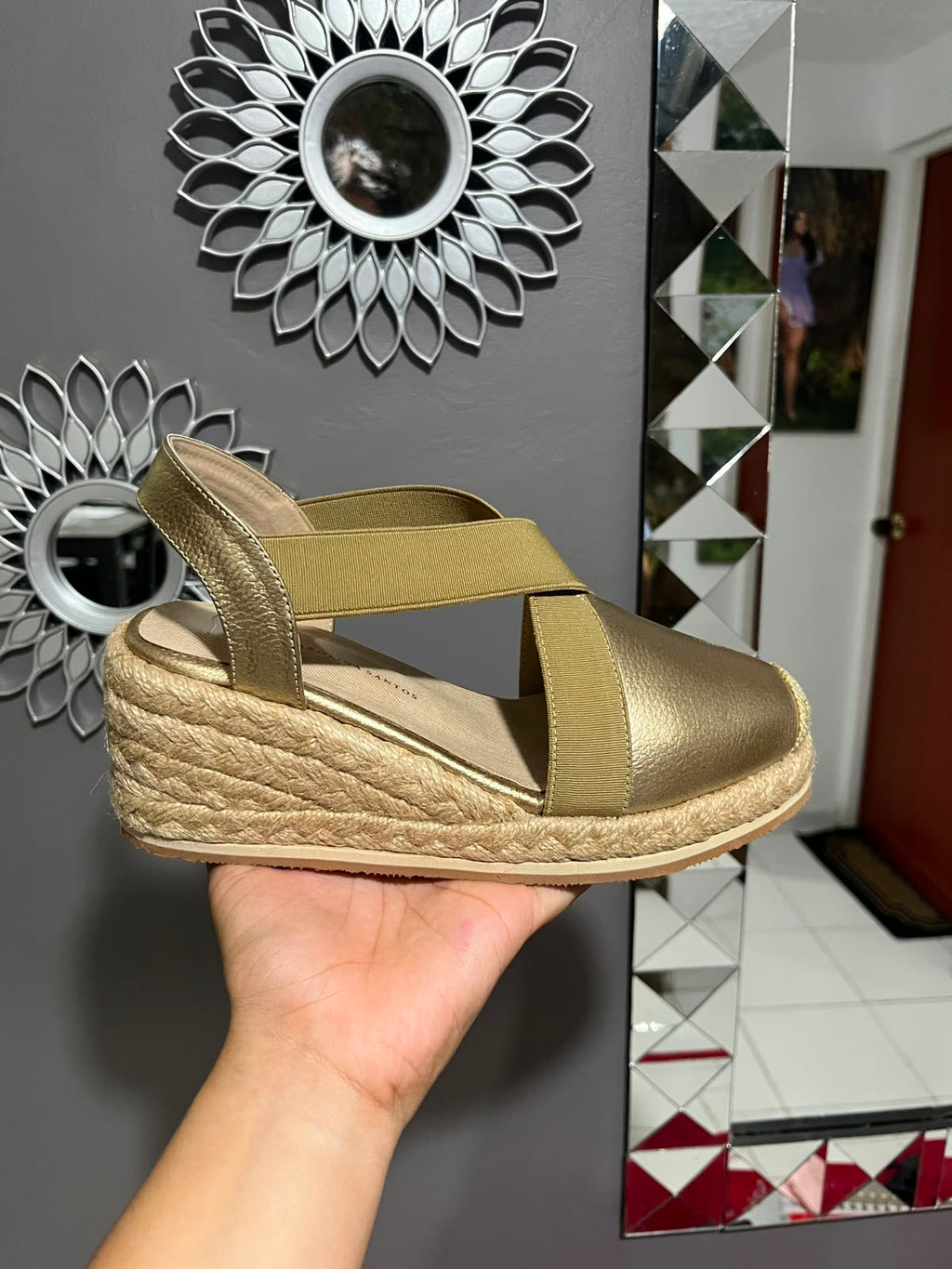 Sandalia Espadrille Cuero Comfort