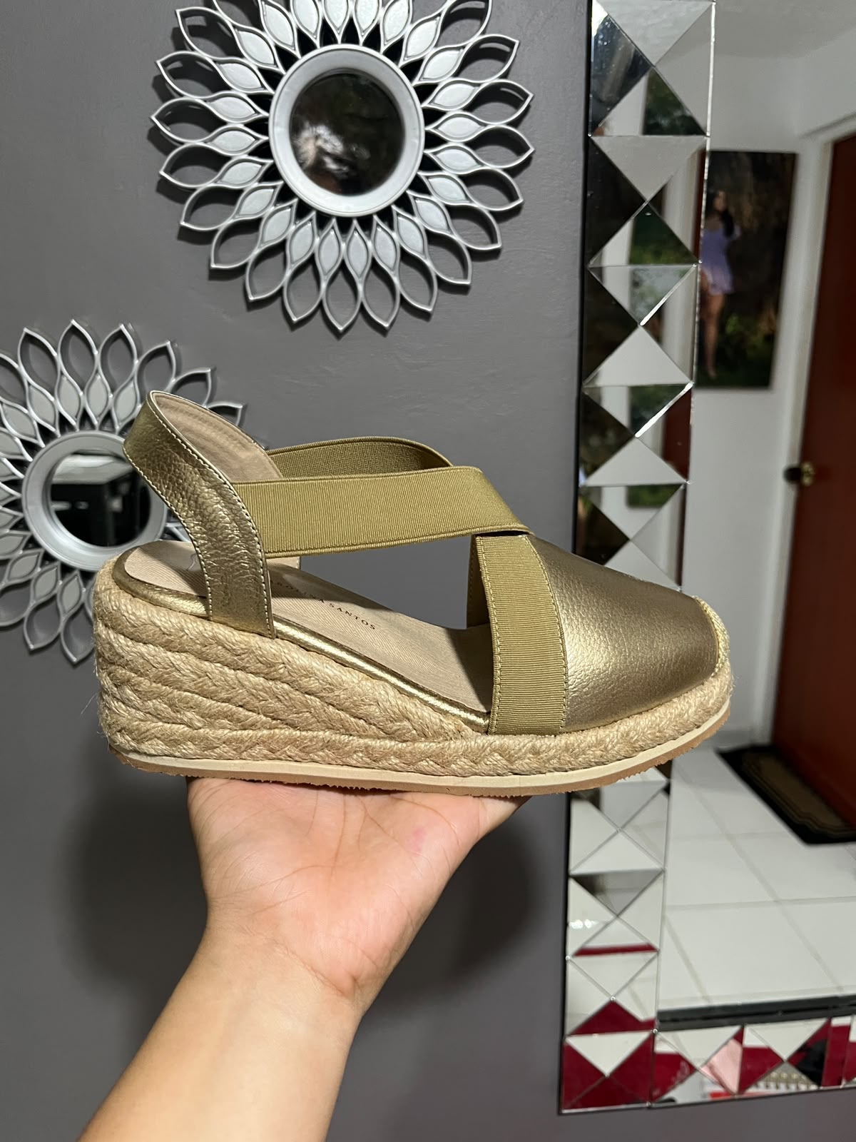 Sandalia Espadrille Cuero Comfort