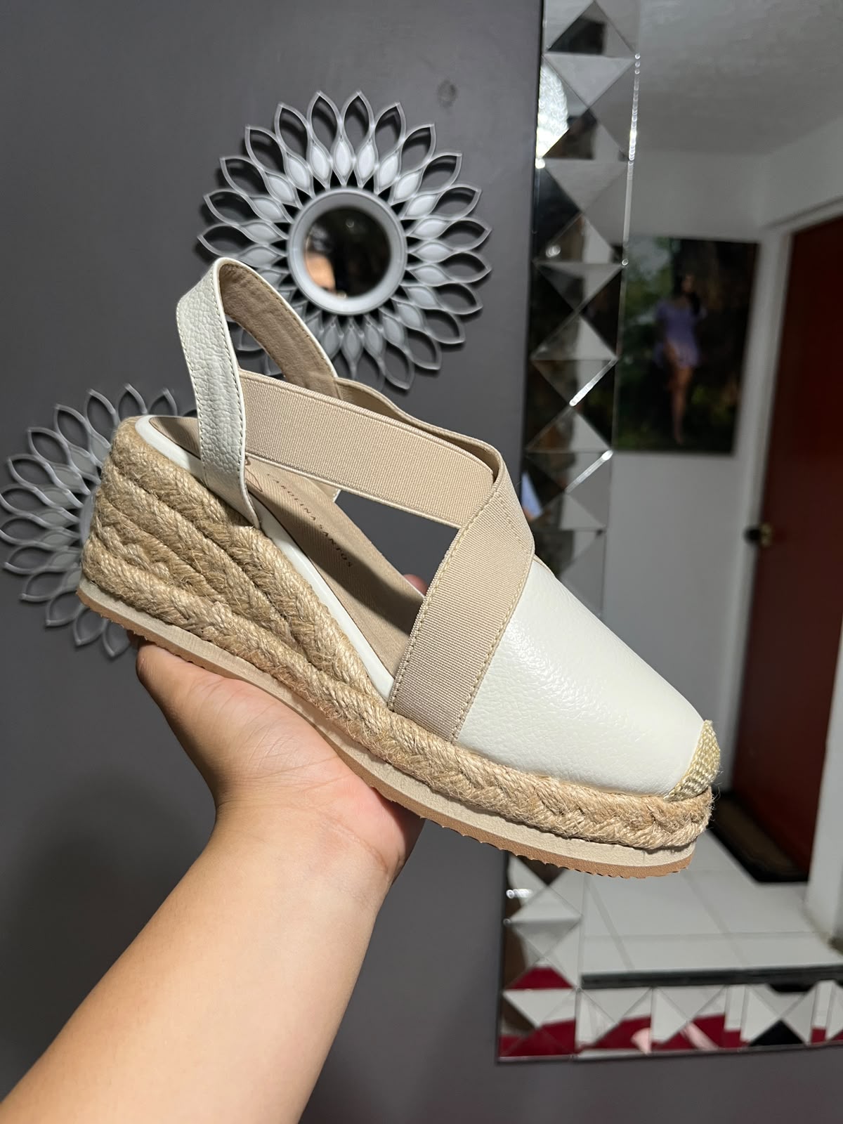 Sandalia Espadrille Cuero Comfort