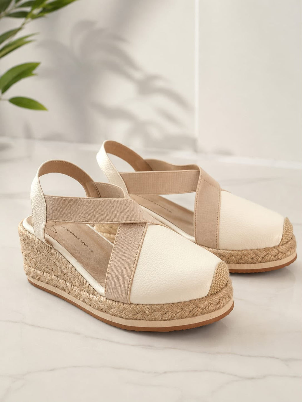 Sandalia Espadrille Cuero Comfort